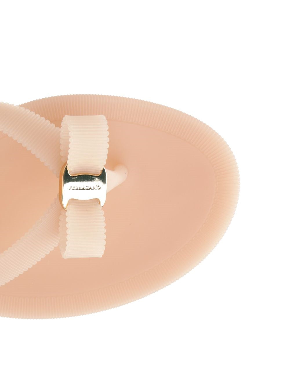 Ferragamo Women Vara Flip-Flops With Jelly Bow