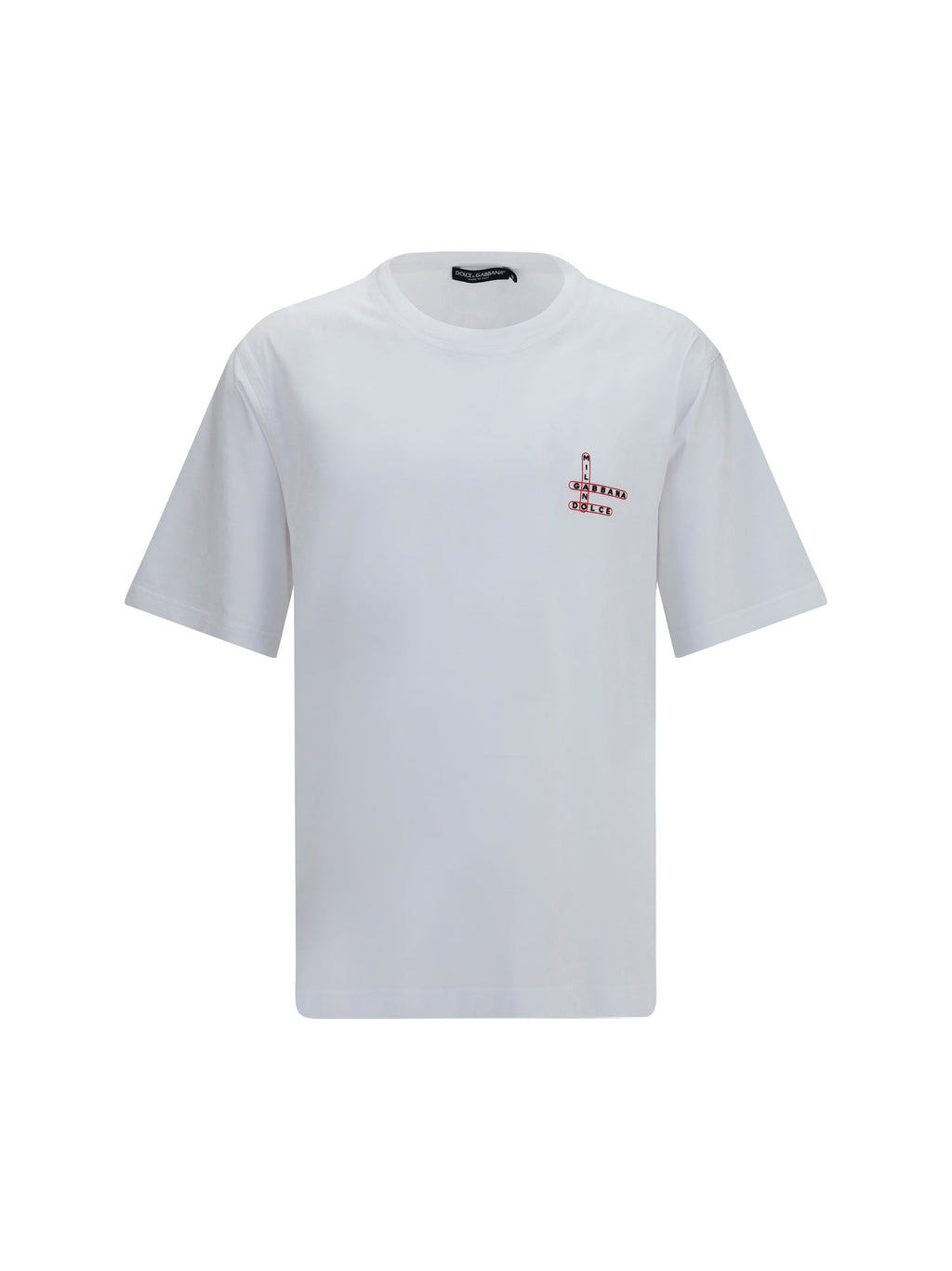 Dolce & Gabbana Men Cotton T-Shirt With Back Print