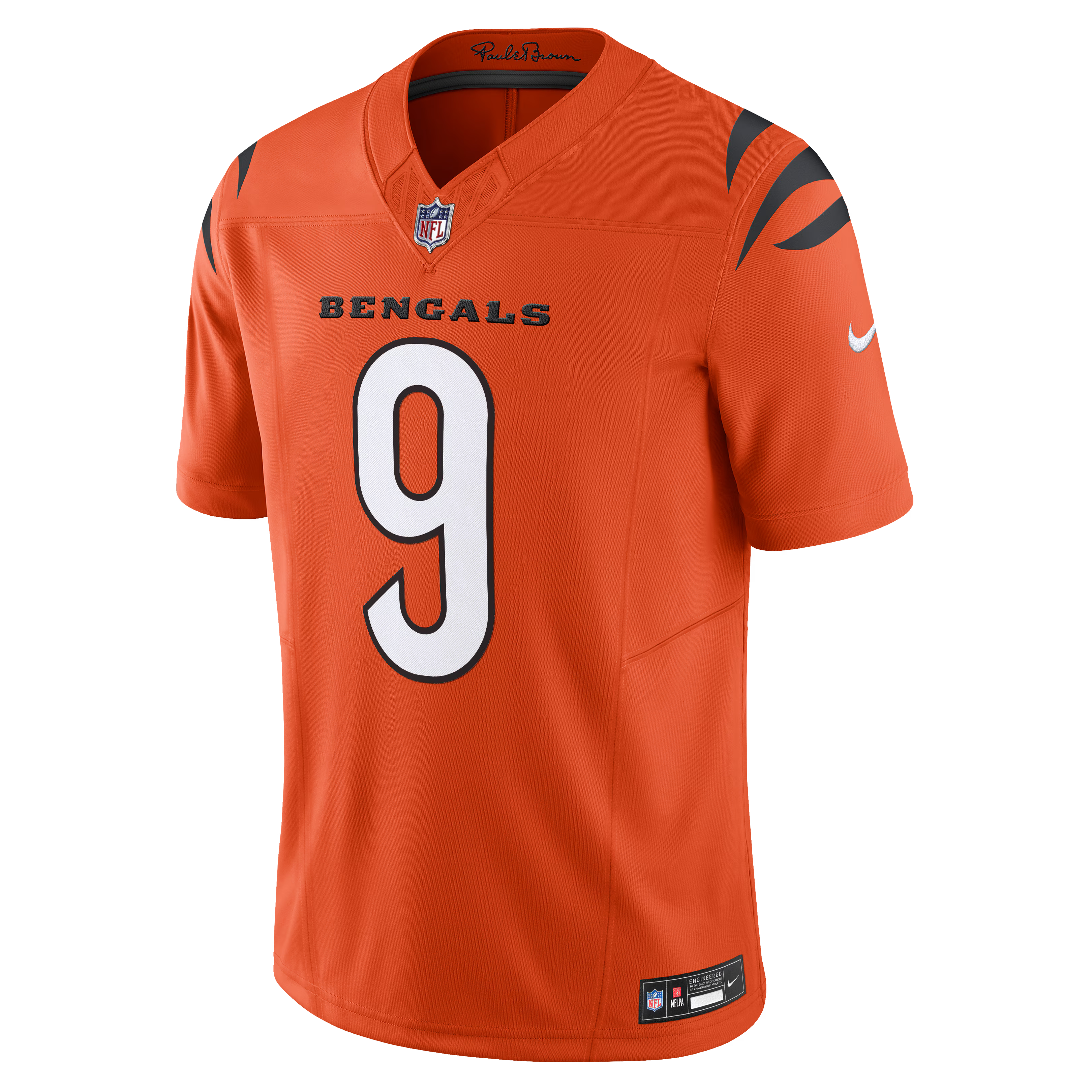 Cincinnati Bengals Joe Burrow Orange Vapor F.U.S.E. Limited Jersey