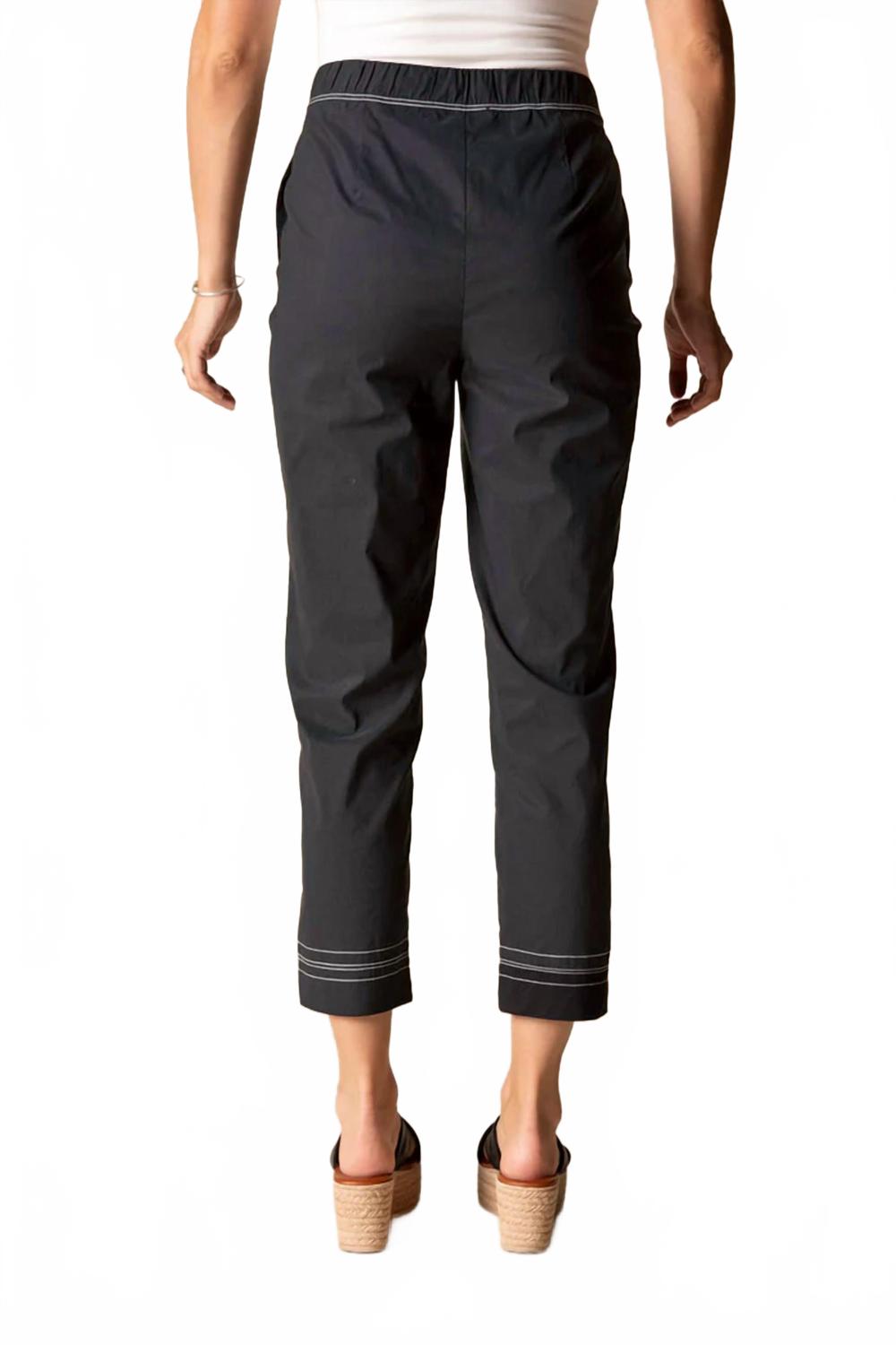Cool Tech Easy Crop Pants In Black