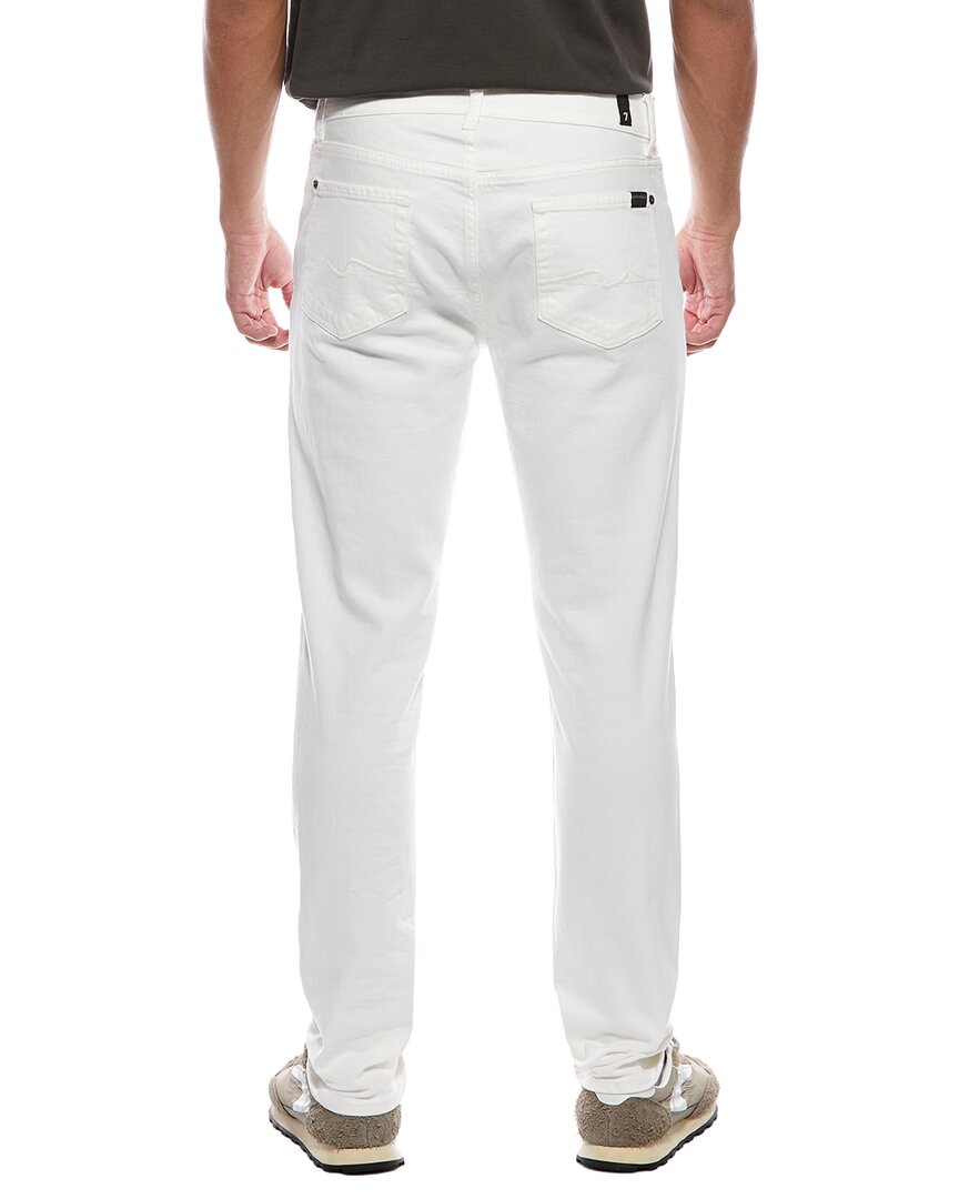 7 For All Mankind Tapered White Slimmy Jean