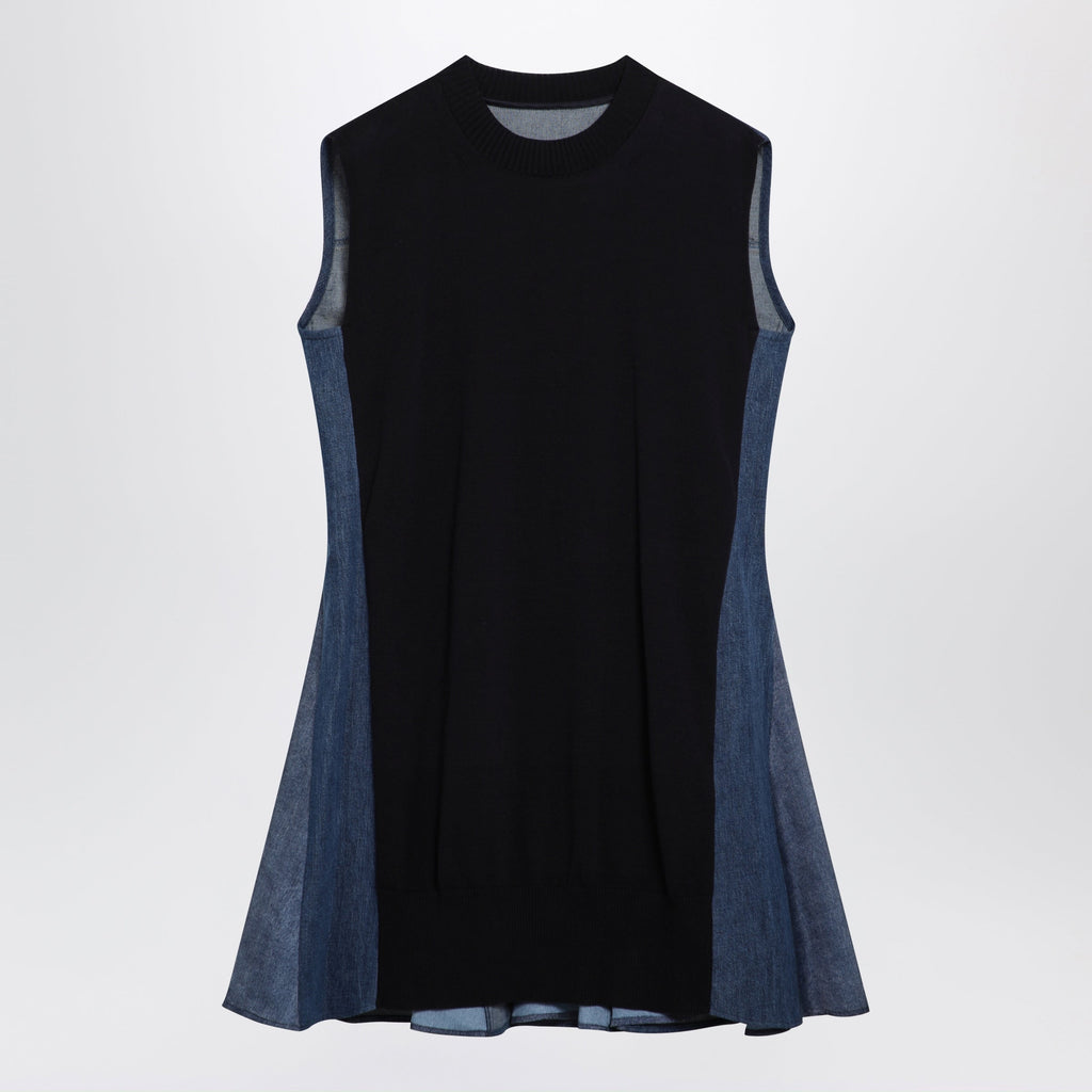 Sacai Denim Dress And Knit Top Women