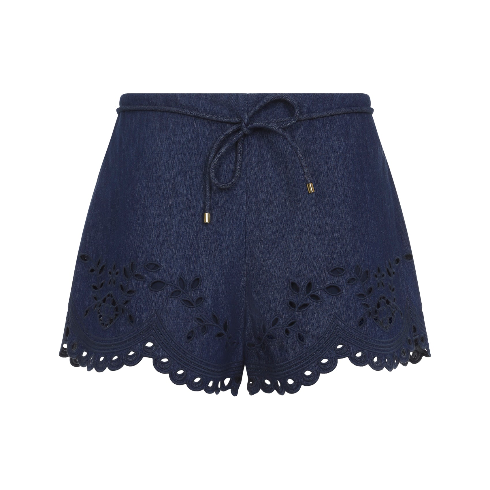 Zimmermann Mahon Broderie Denim Short Women