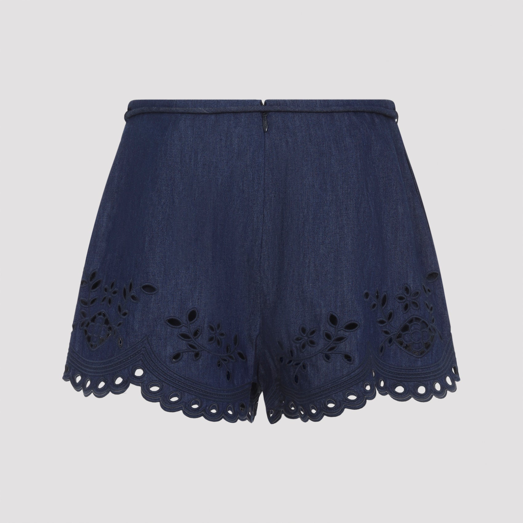 Zimmermann Mahon Broderie Denim Short Women