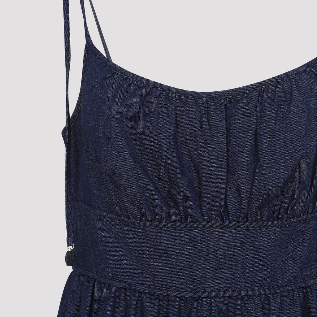 Zimmerman Mahon Broderie Denim Midi Dress Women