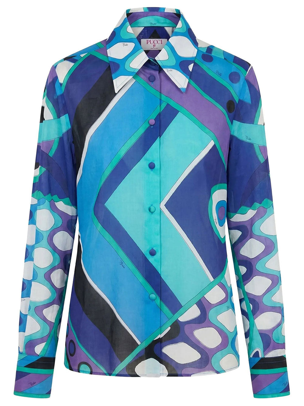 Pucci Women Vivara Print Cotton Shirt
