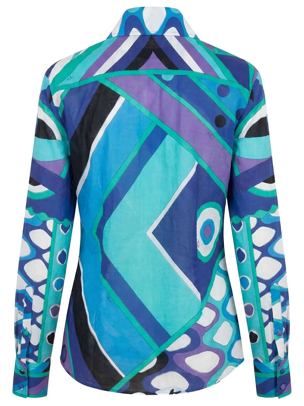 Pucci Women Vivara Print Cotton Shirt