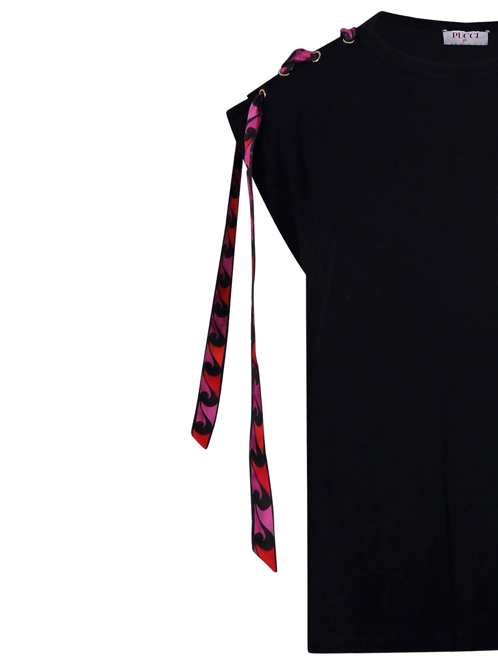 Pucci Women Foulard-Detail Viscose T-Shirt