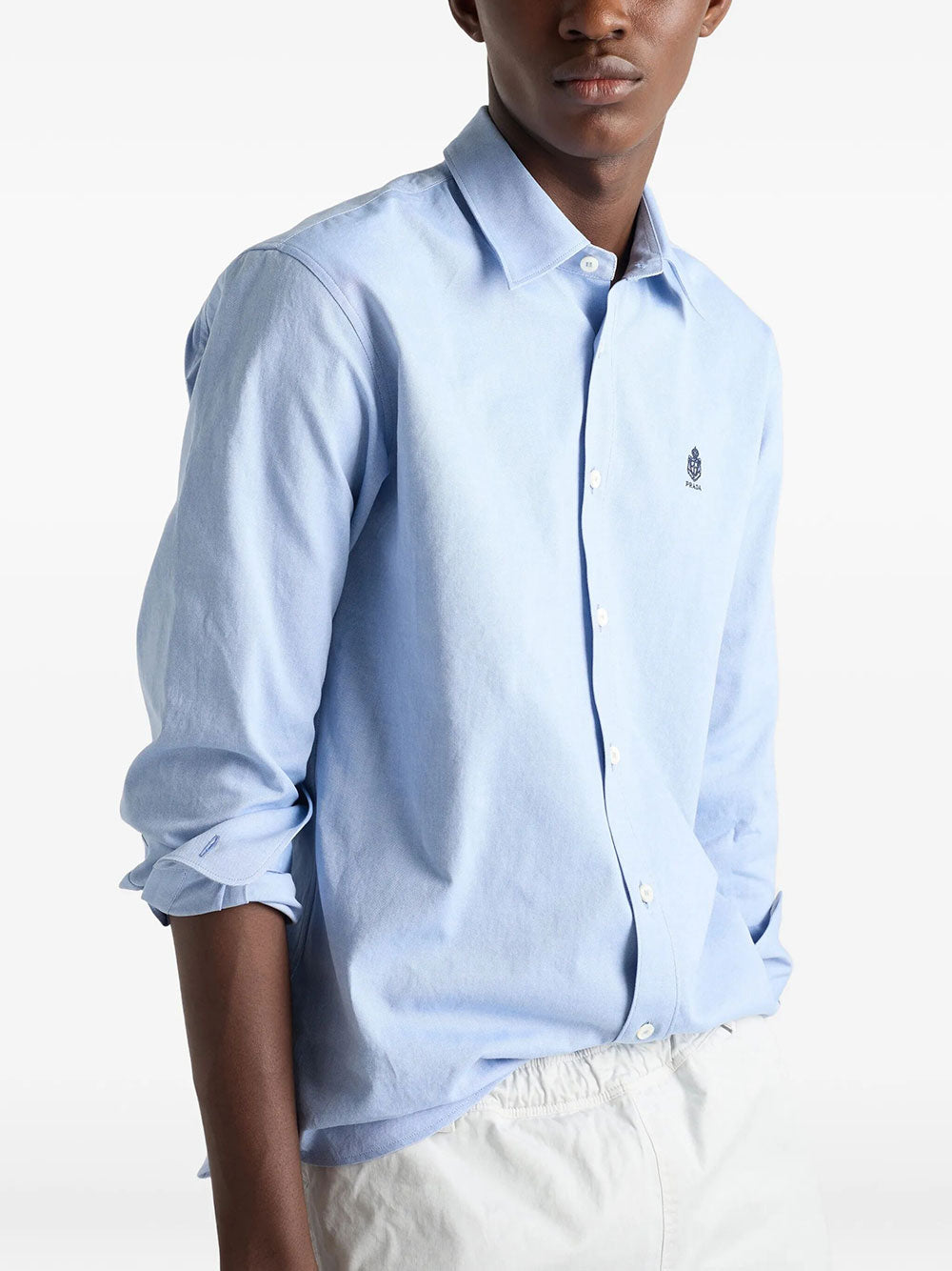 Prada Men Classic Fit Cotton Shirt