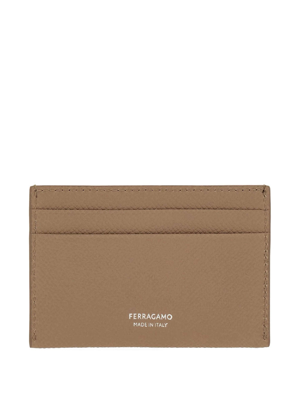 Ferragamo Women Gancini Grained Leather Card Holder