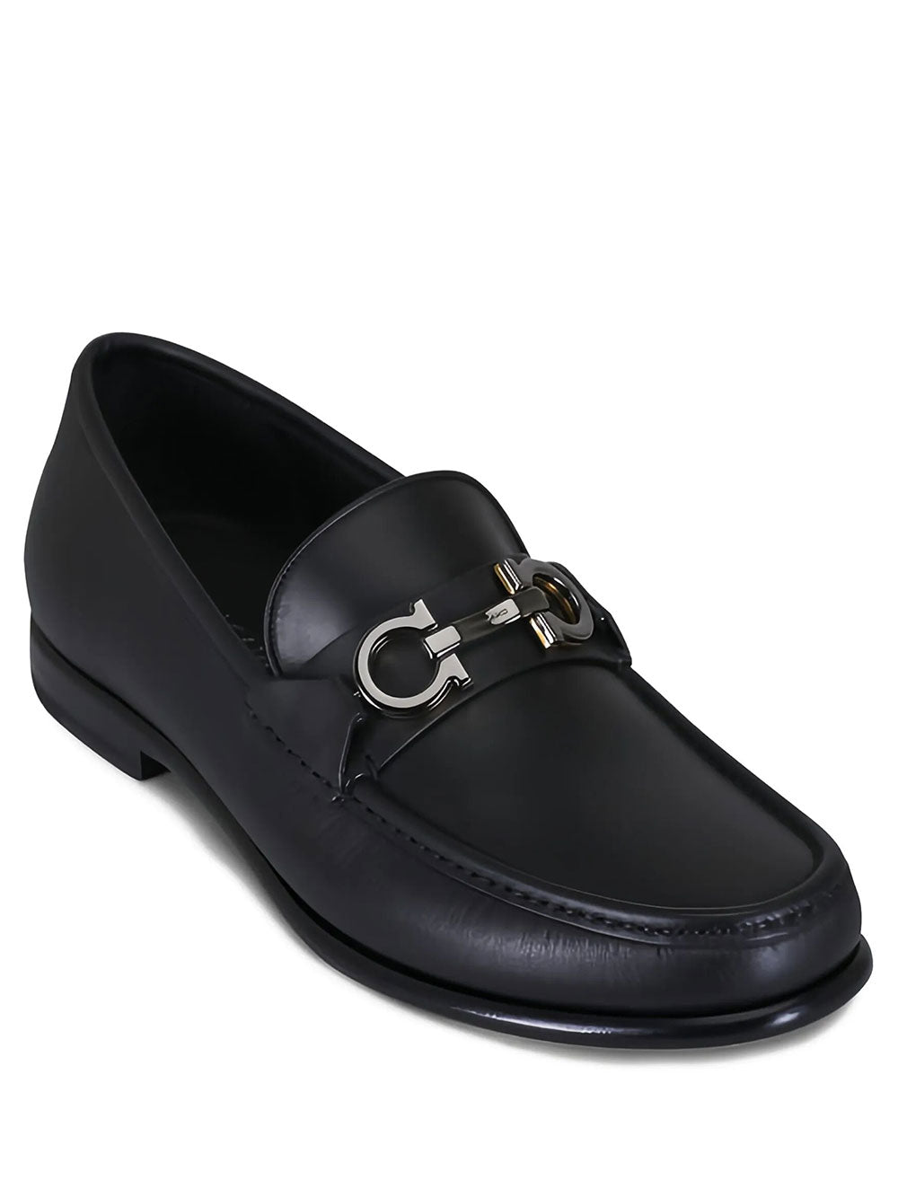 Ferragamo Men Avril Gancini Buckle Loafers