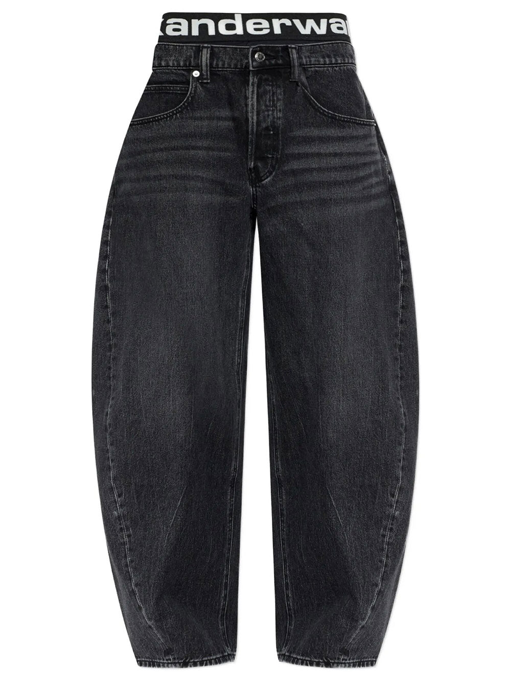 Alexander Wang Women Blow-Up Jeans With Logo Bike Short Waistband