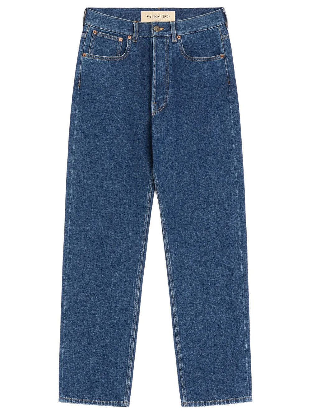 Valentino Garavani Men Valentino Denim Trousers With Vgold