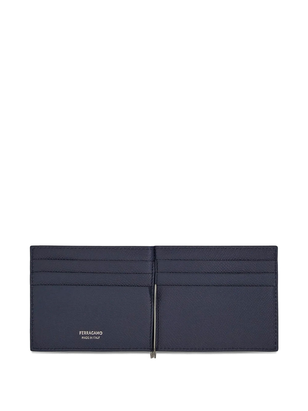 Ferragamo Men Portafoglio Gancini Con Clip
