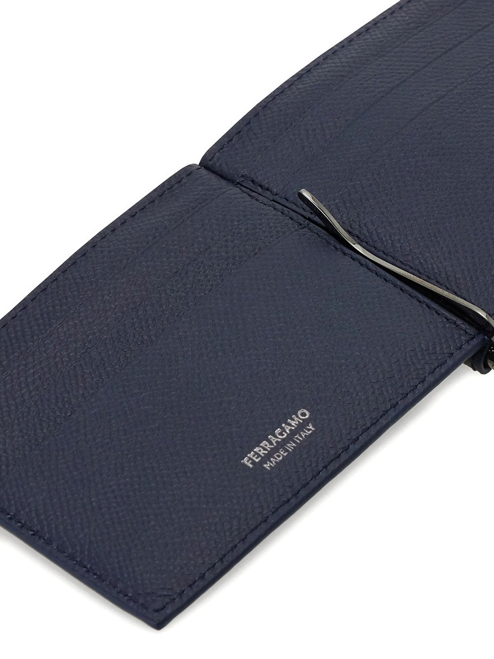 Ferragamo Men Portafoglio Gancini Con Clip