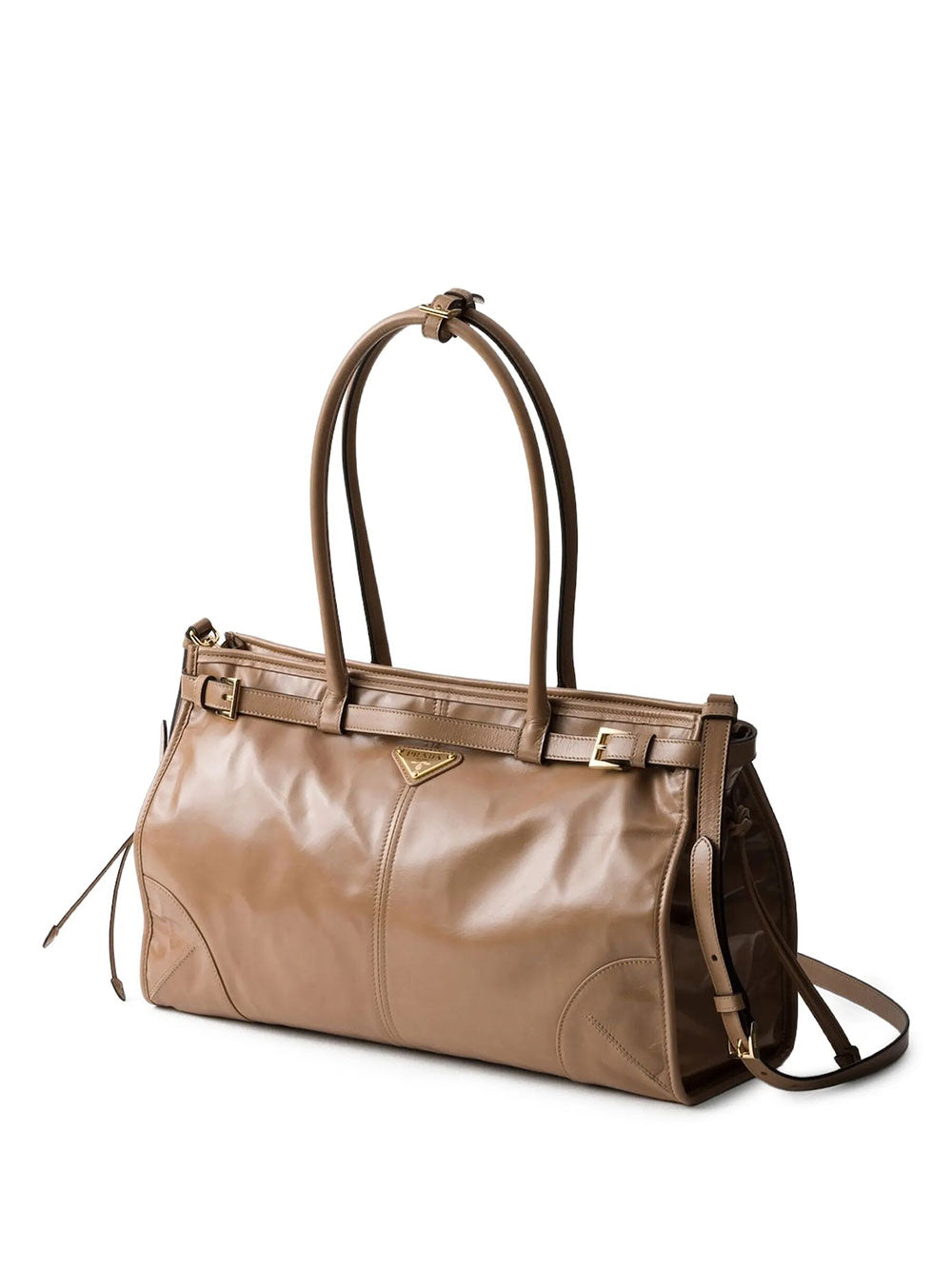 Prada Women Borsa A Mano Large In Pelle