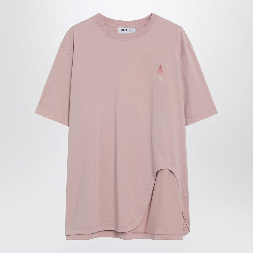 The Attico Pink T-Shirt With Back Print Women