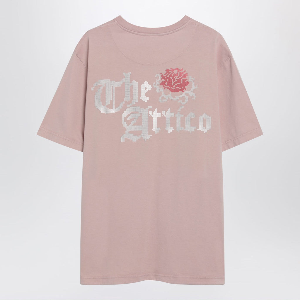 The Attico Pink T-Shirt With Back Print Women