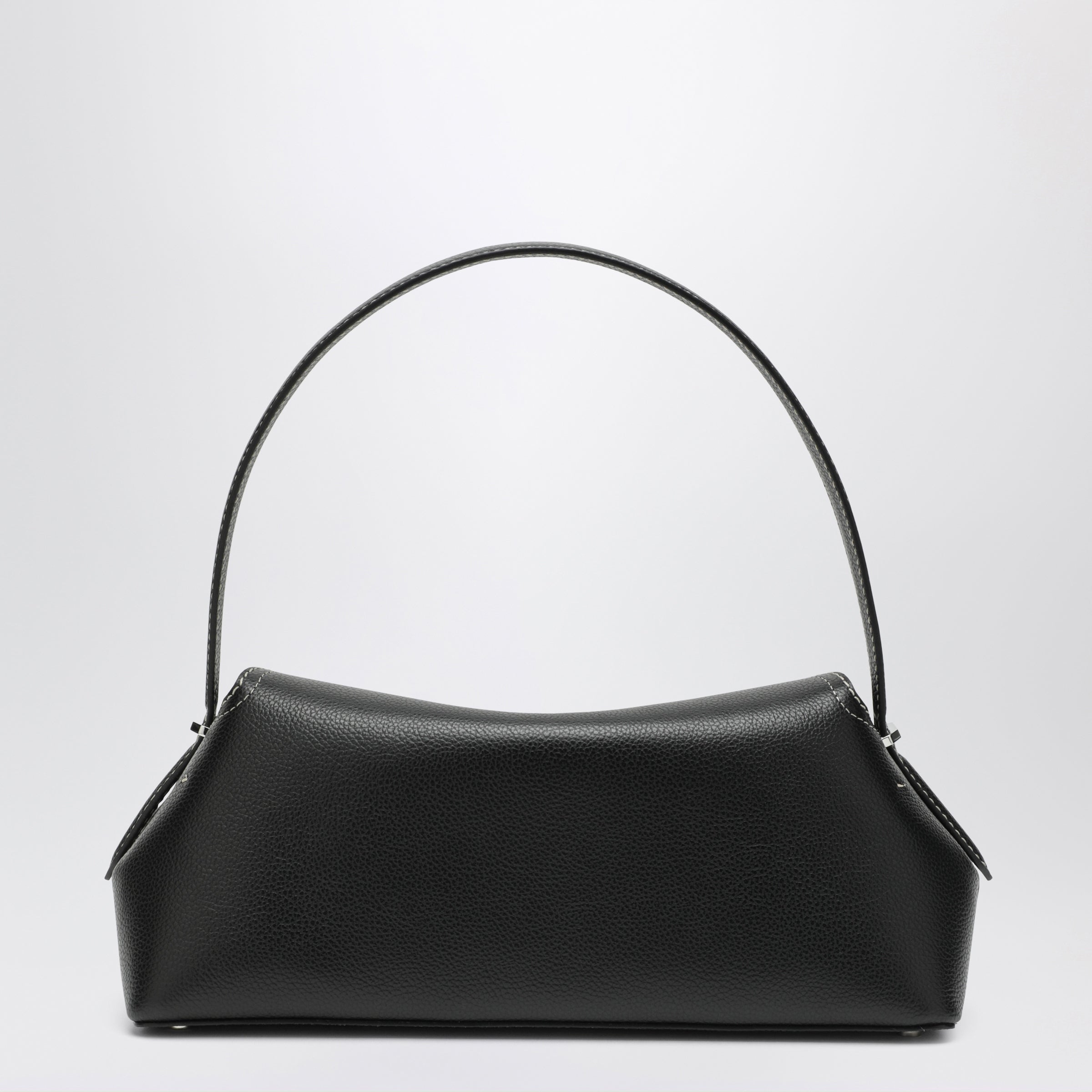 Toteme T-Lock Bag In Black Grained Leather Women
