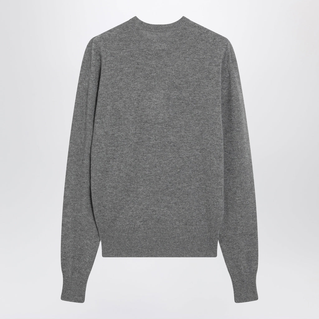 Toteme Classic Cashmere Crew-Neck Sweater In Mid Grey Melange Women