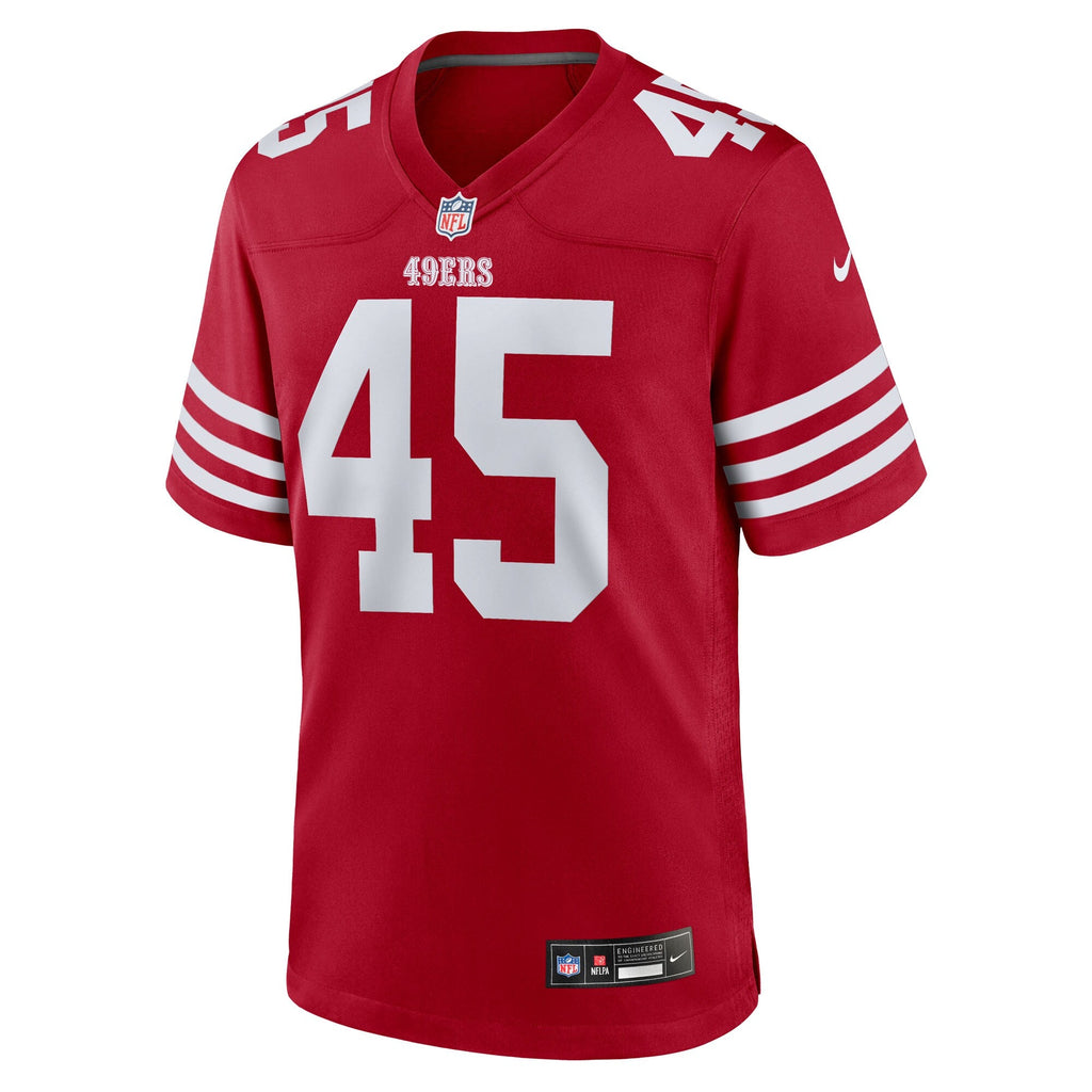 San Francisco 49ers Nick Martin Scarlet Team Game Jersey