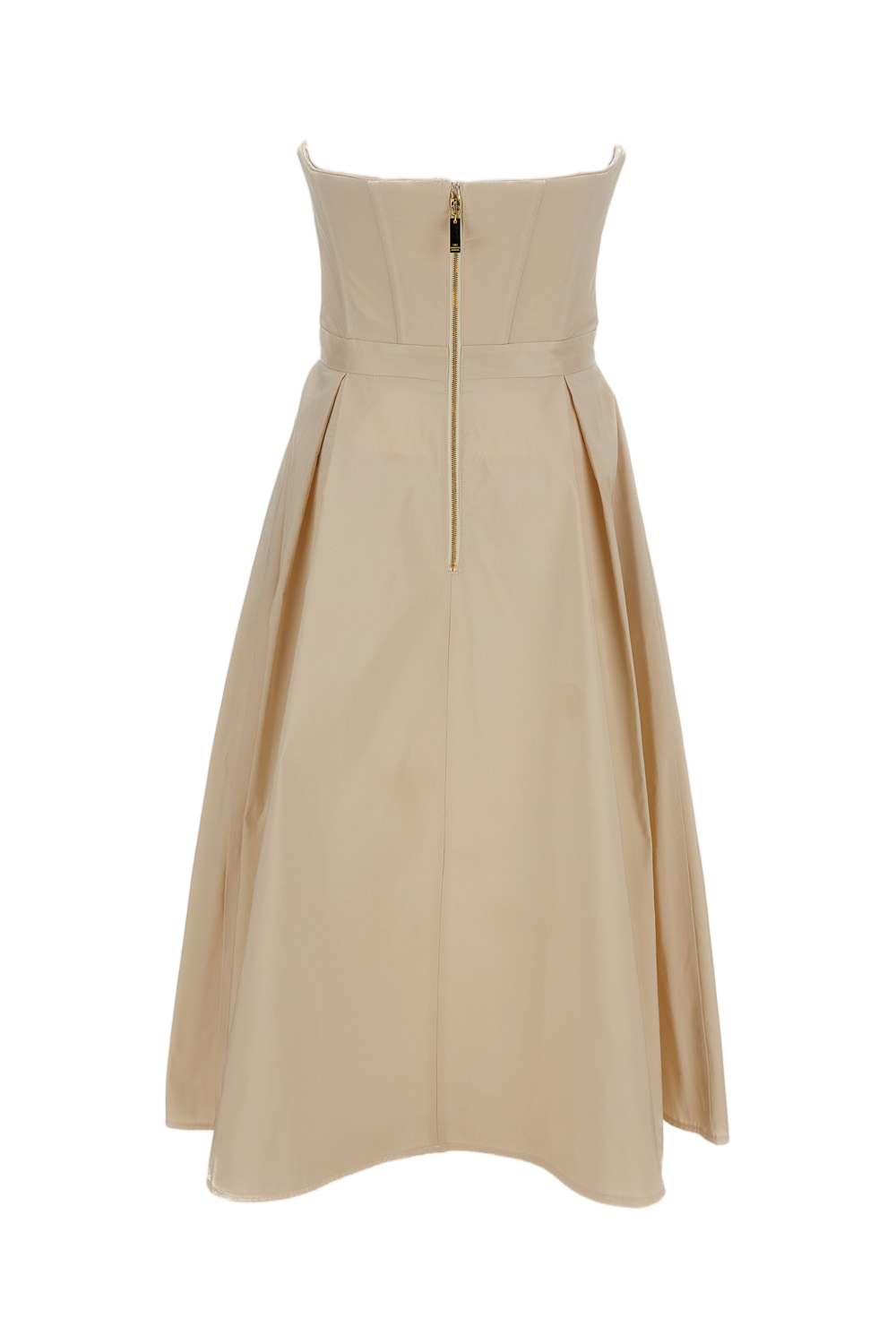 Beige Ottoman Bodice Dress