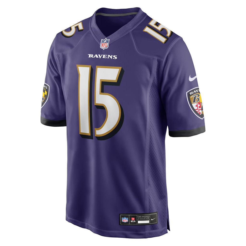 Baltimore Ravens Cooper Rush Purple Team Game Jersey