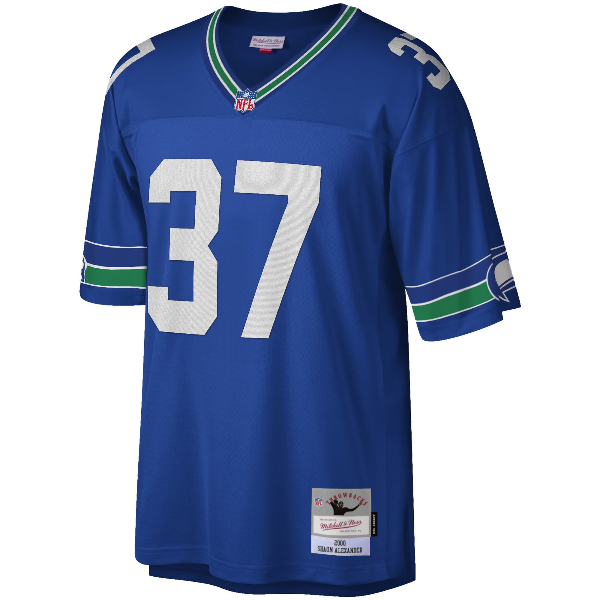 Seattle Seahawks Shaun Alexander Mitchell & Ness Royal Legacy Replica Jersey