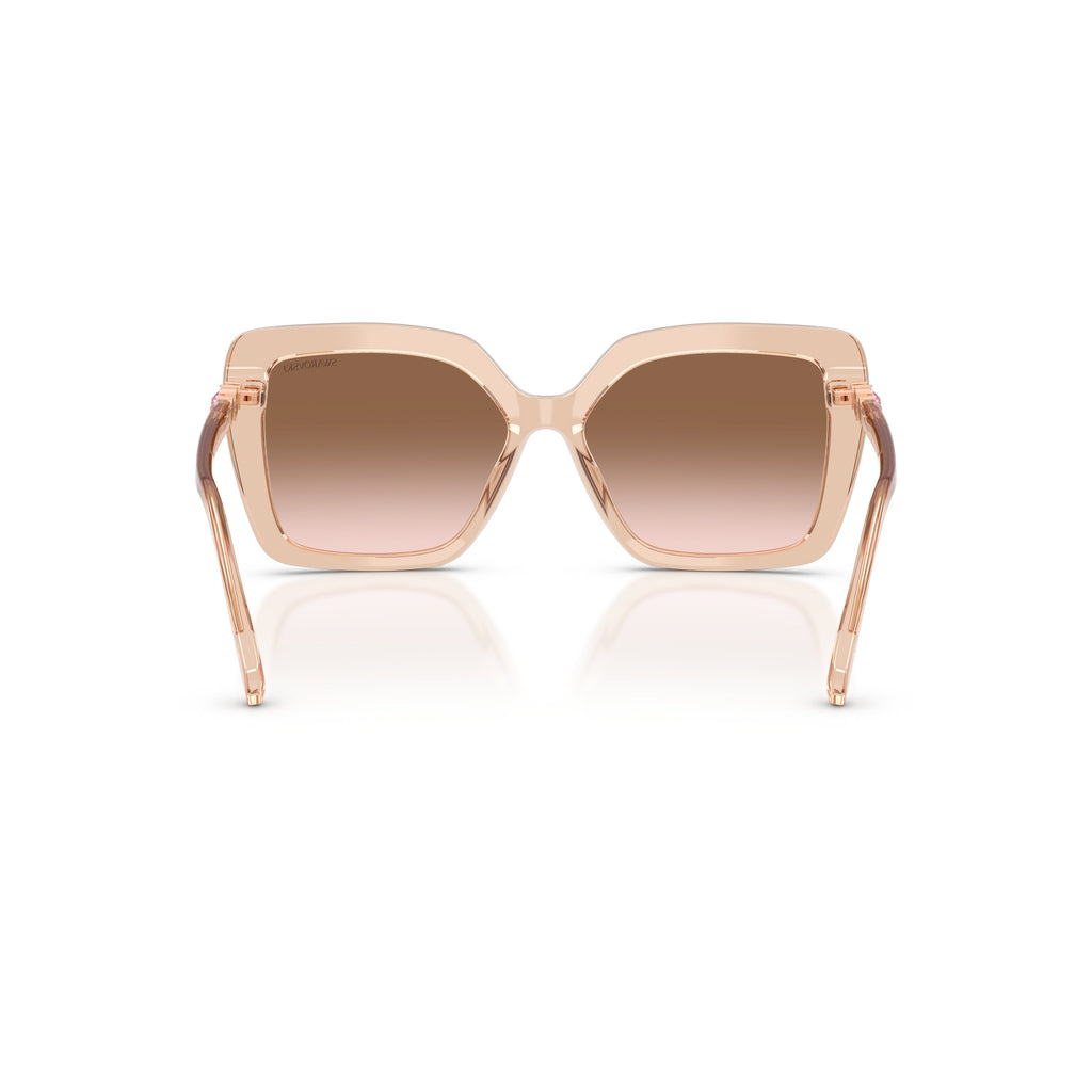 0Sk6049 Bold Oversized Square Sunglasses with Crystal Embellishments