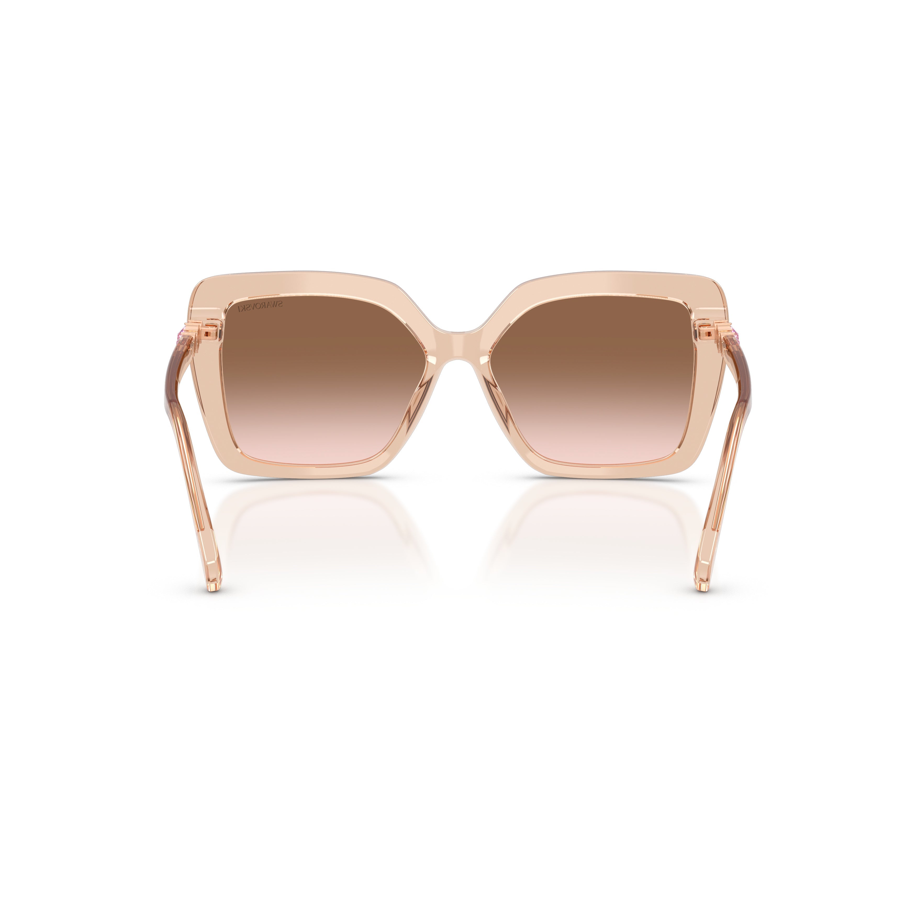 0Sk6049 Bold Oversized Square Sunglasses with Crystal Embellishments