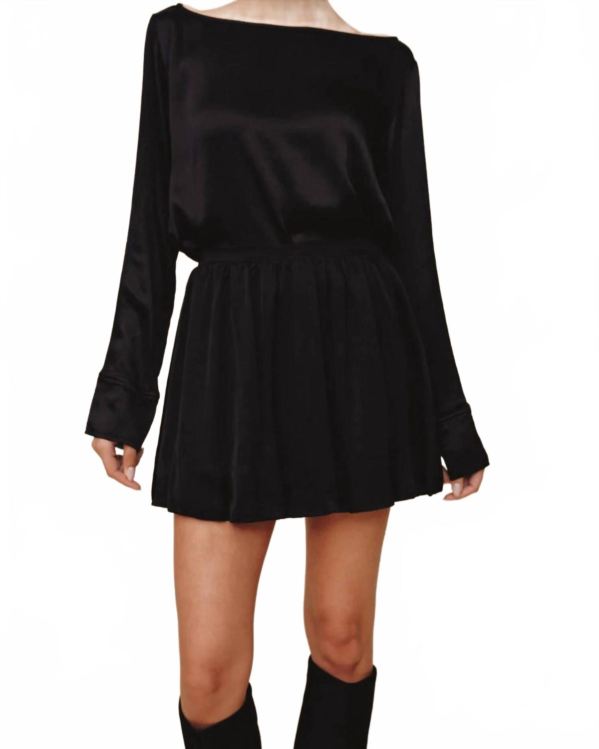 Soft Bubble Skirt In Black