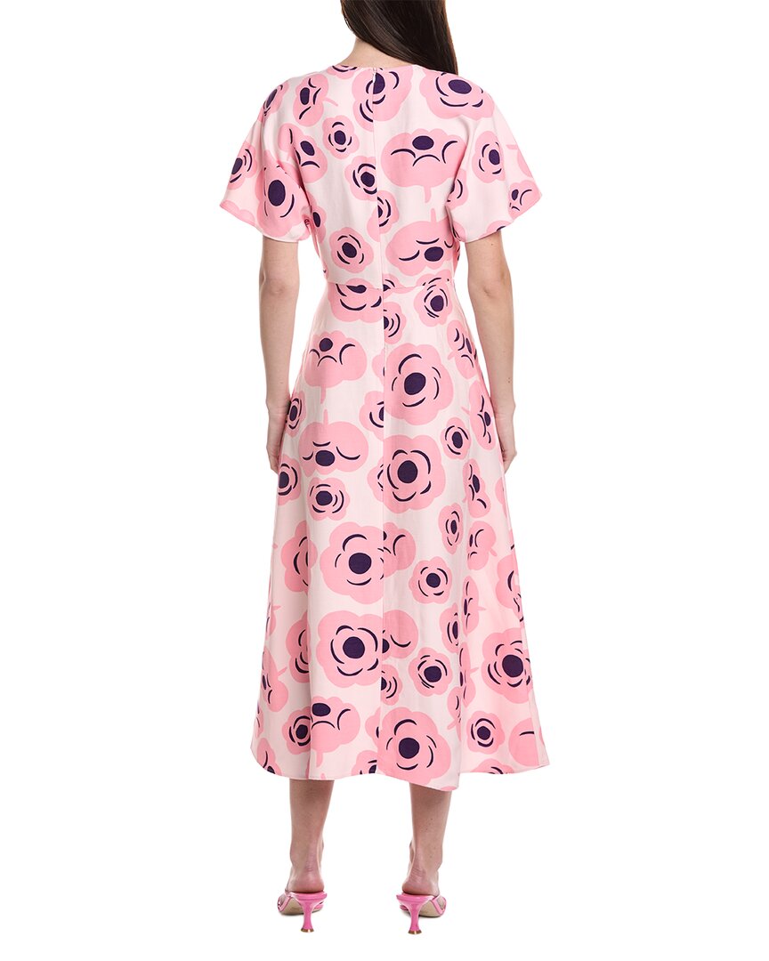 Marimekko Helea Tumma Linen-Blend Midi Dress