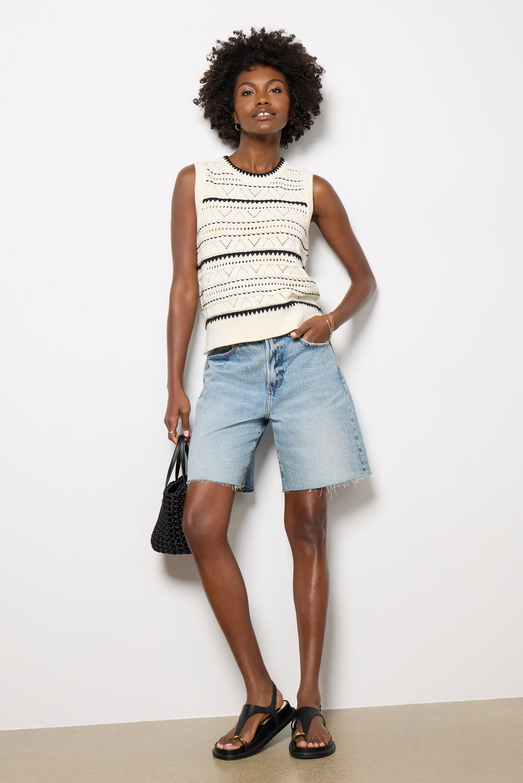Women's Athena Pointelle Knit Vest