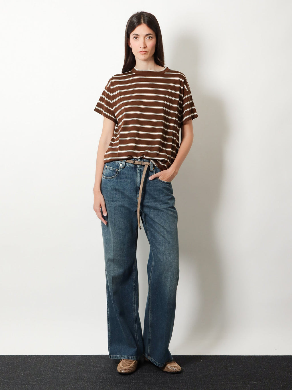 Brunello Cucinelli Women Virgin Wool And Cashmere Blend T-Shirt