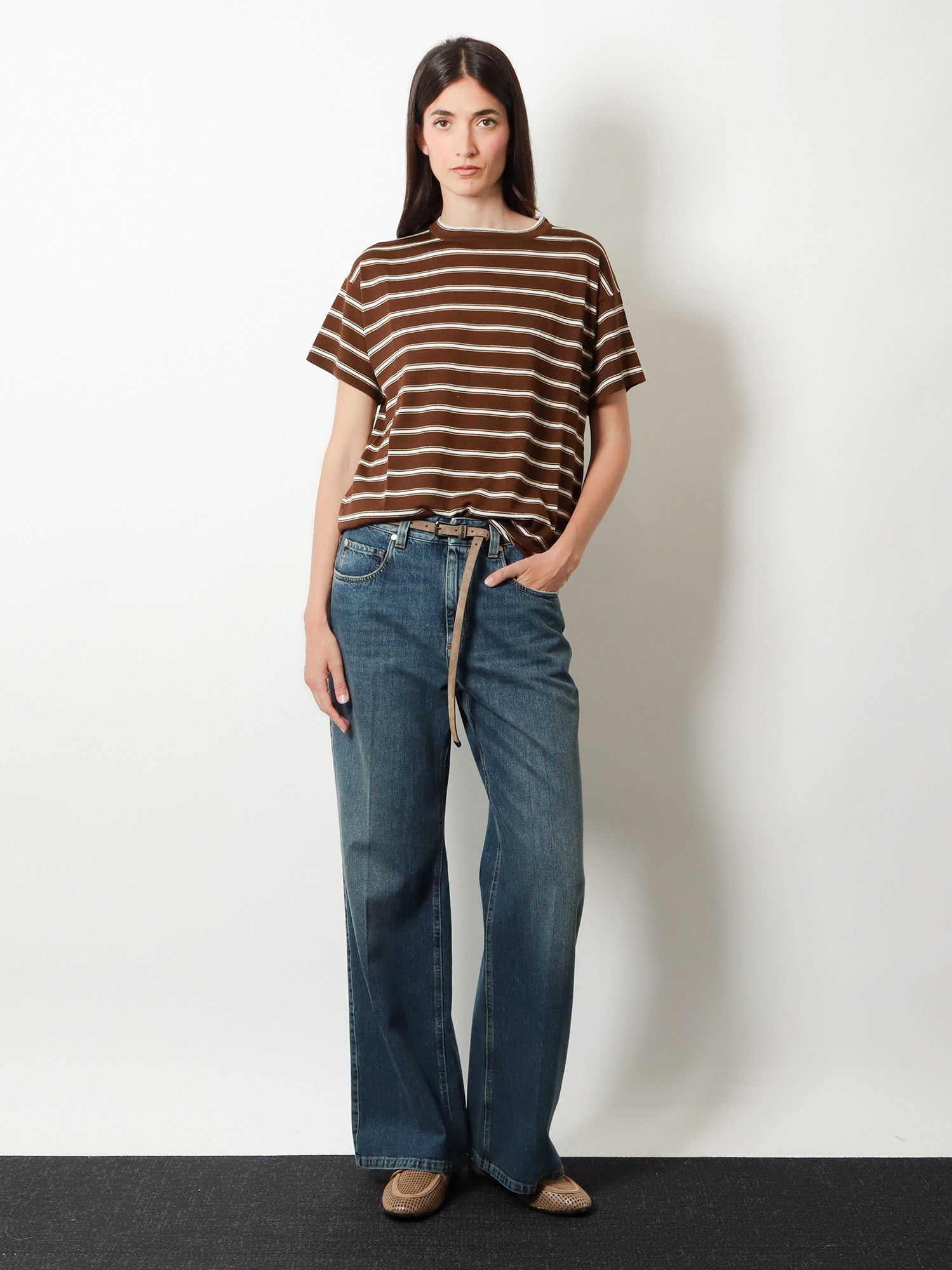 Brunello Cucinelli Women Virgin Wool And Cashmere Blend T-Shirt
