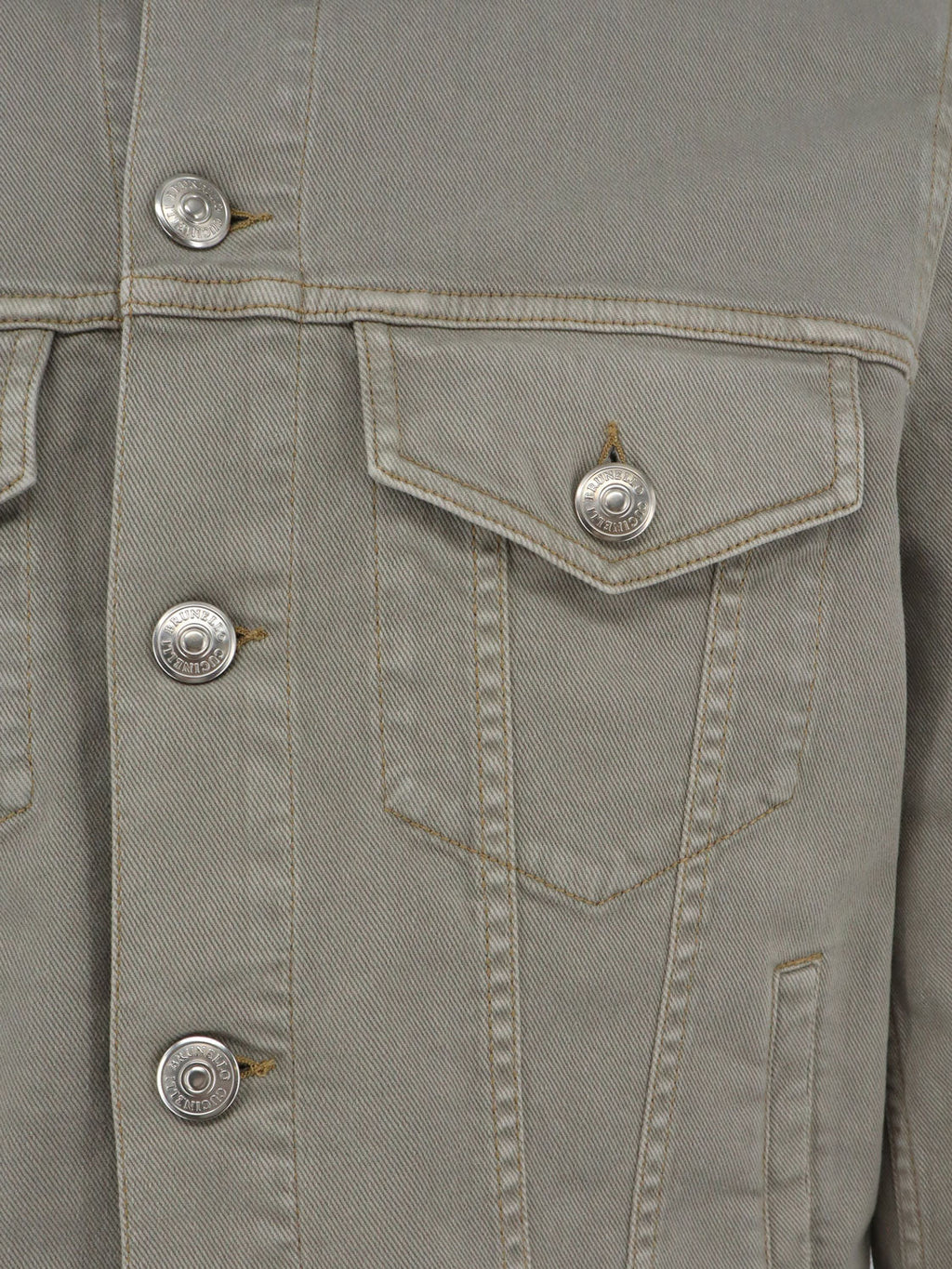 Brunello Cucinelli Men Grey Denim Jacket