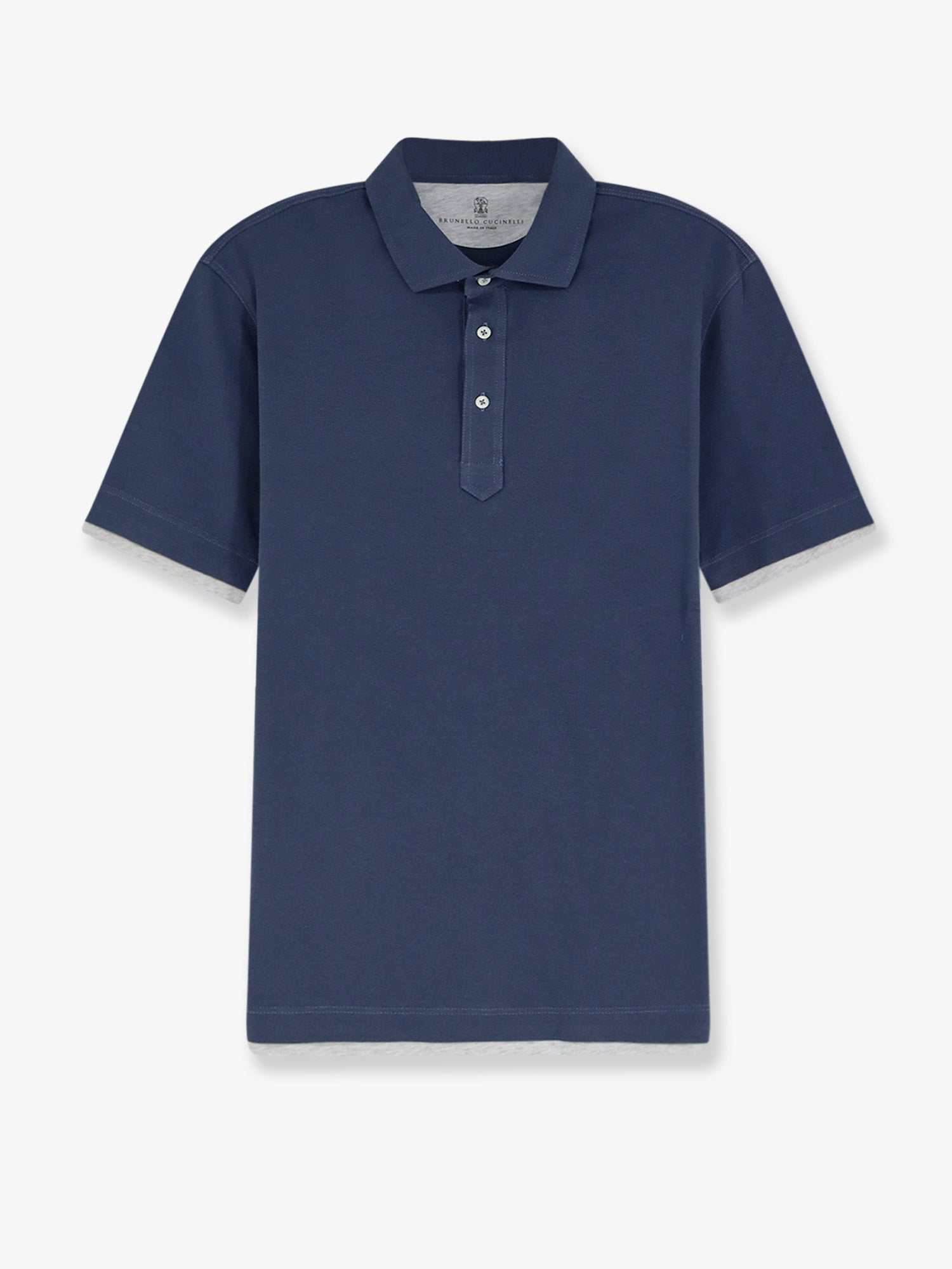Brunello Cucinelli Men Cotton Polo Shirt