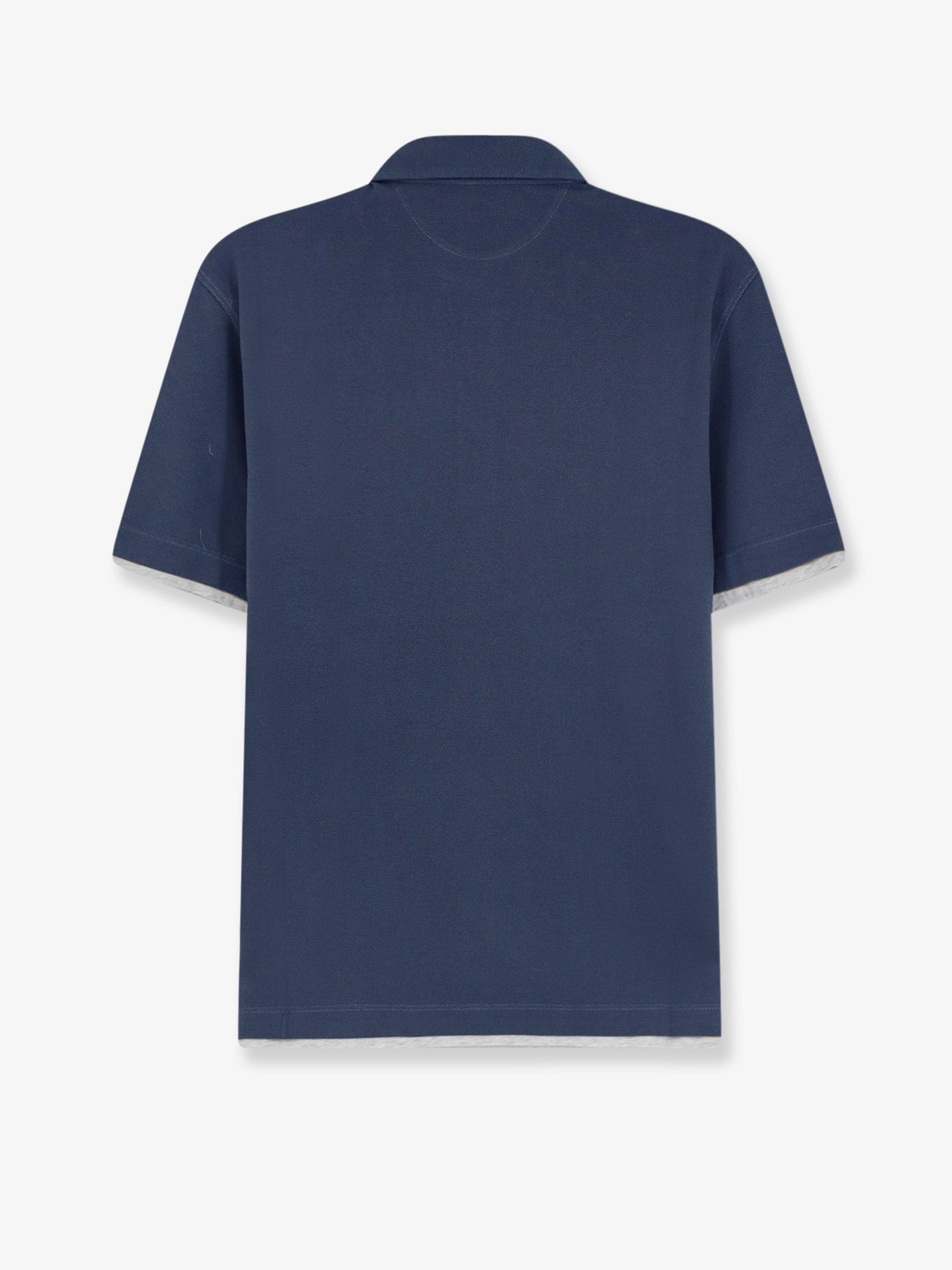Brunello Cucinelli Men Cotton Polo Shirt