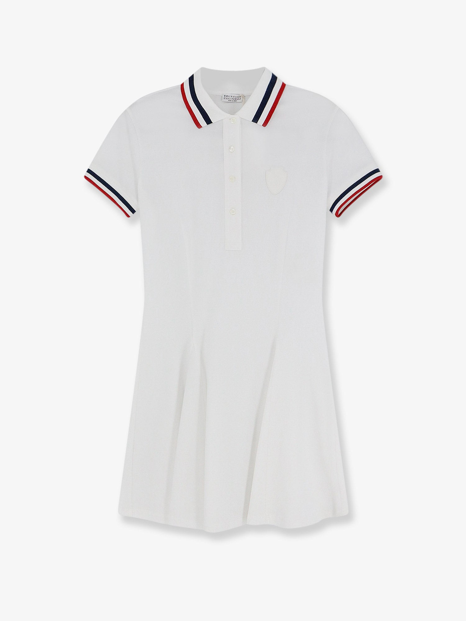 Brunello Cucinelli Women Stretch Cotton Piquet Mini Dress