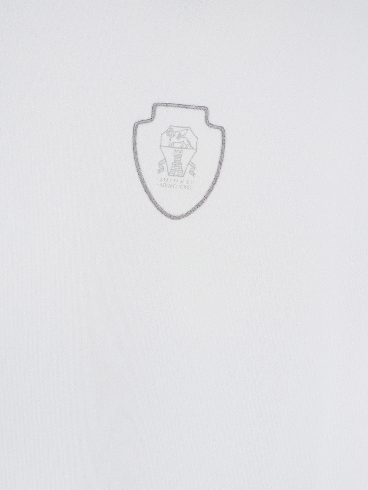Brunello Cucinelli Men Technical Fabric Polo Shirt With Embroidered Logo On The Front