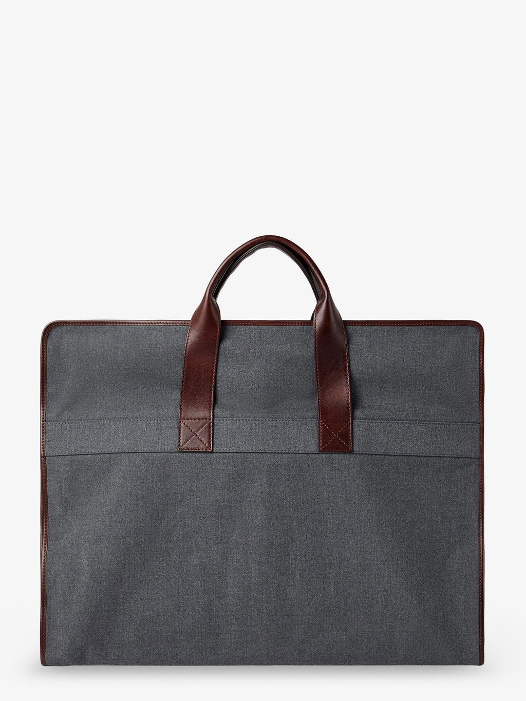 Brunello Cucinelli Men Technical Fabric And Leather Garment Bag