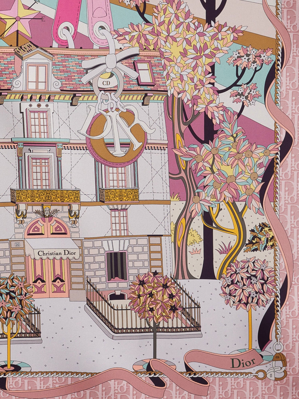 Dior Women Dior Avenue 90 Silk Foulard