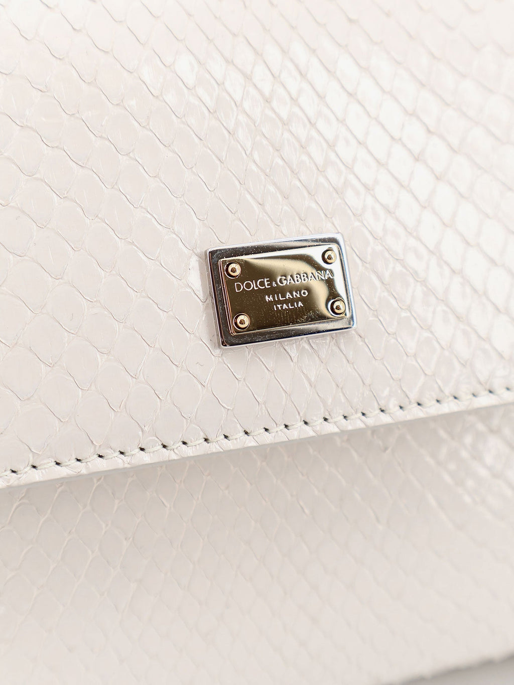 Dolce & Gabbana Women Sicily Python Handbag
