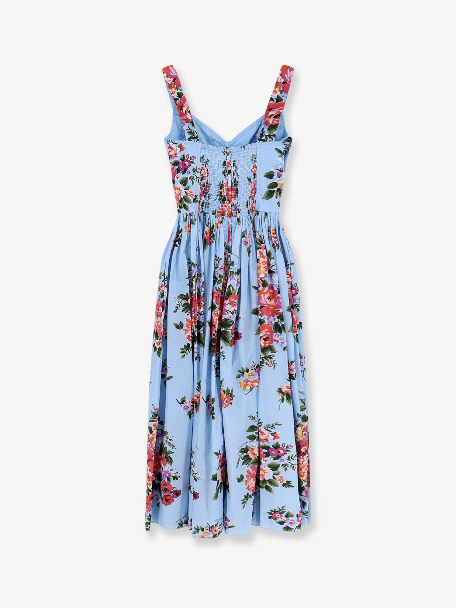 Dolce & Gabbana Women Cotton Dress With Mazzo Di Fiori Print