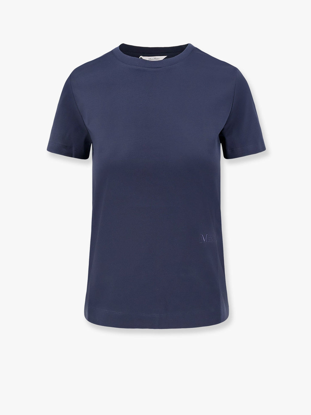 Max Mara Women Nerina Cotton T-Shirt With Max Mara Embroidery