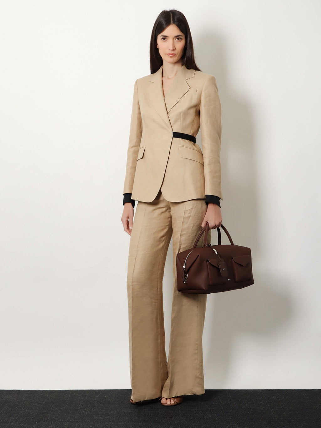 Max Mara Women Holdall Cargo Leather Handbag