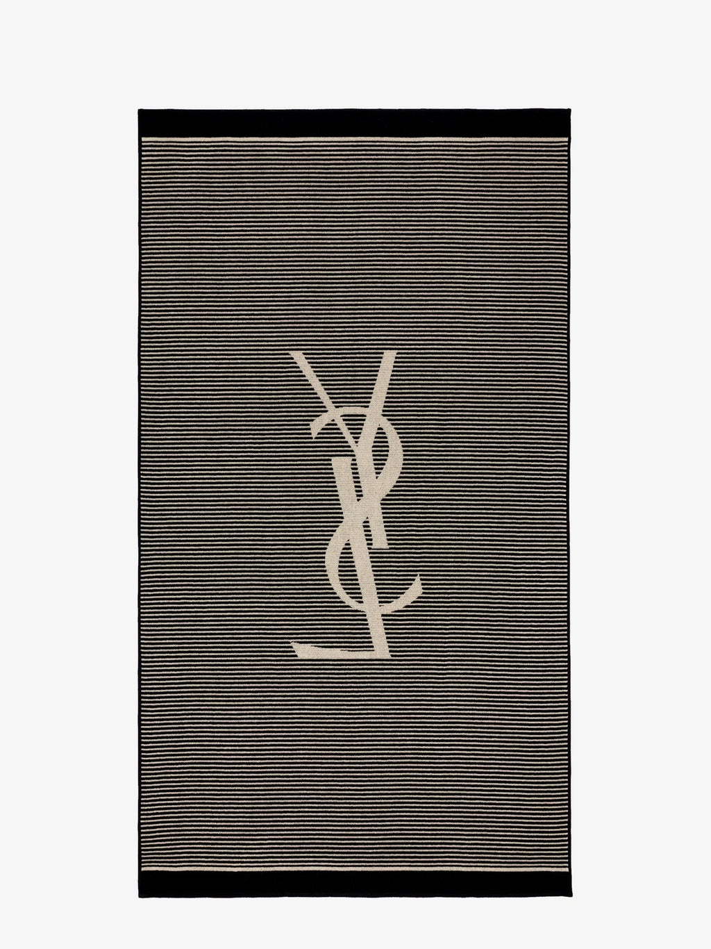 Saint Laurent Women Certified Cotton Striped Beach Towel