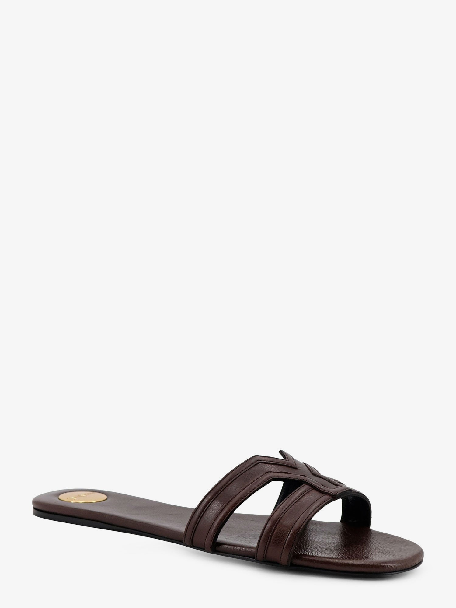 Saint Laurent Women Mabrouka Leather Sandals