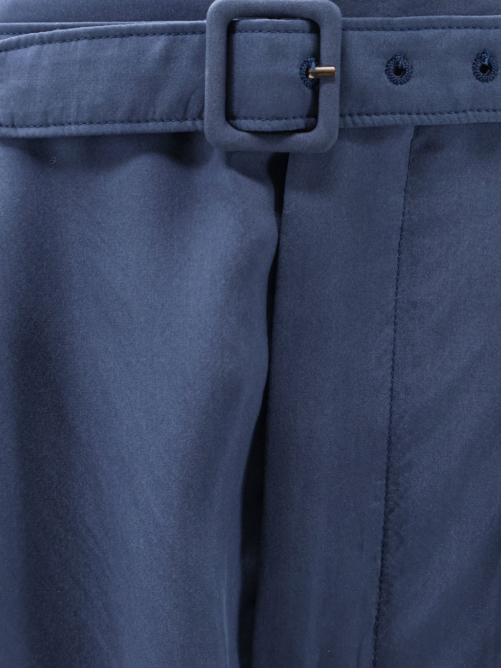 Saint Laurent Men Silk Trousers With Belt