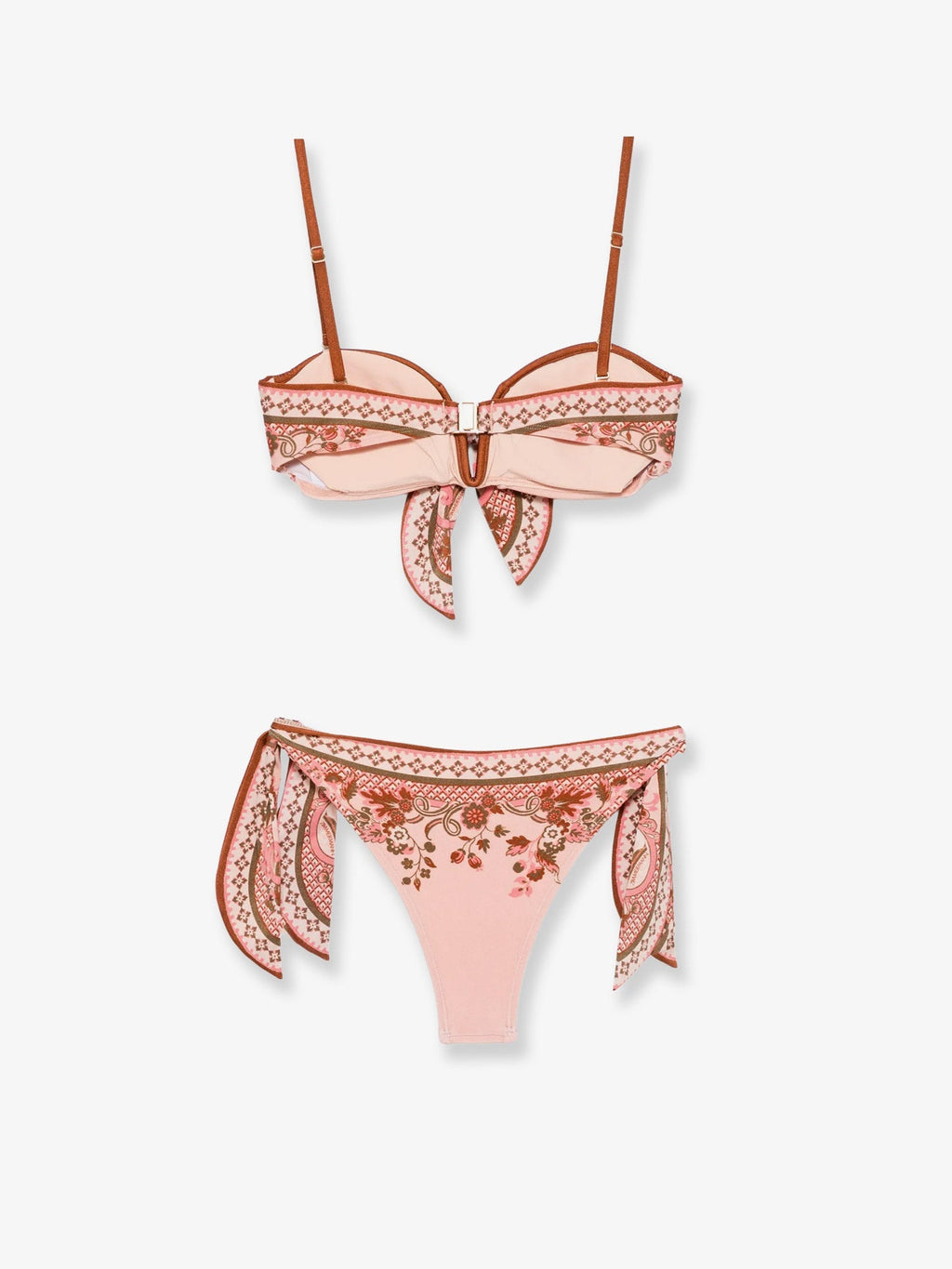 Zimmermann Women Aster Shiny Nylon Bikini With Paisley Print